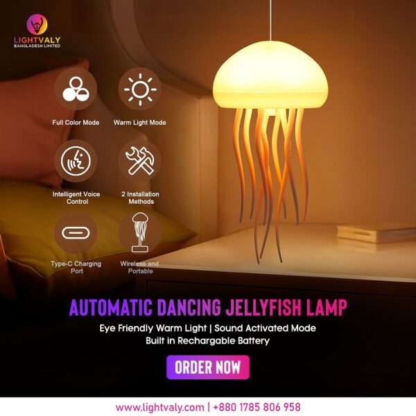 Automatic Dancing JellyFish Lamp